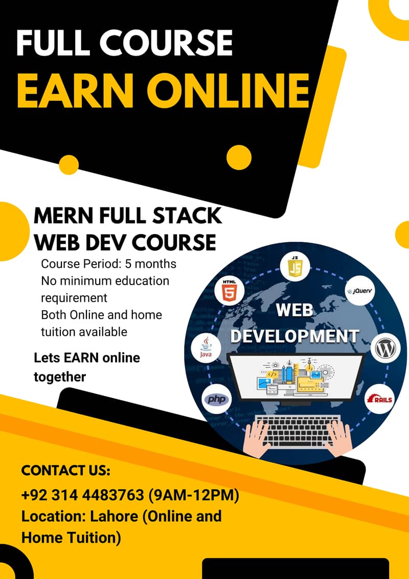 Learn Mern Full stack web development Course in just 6 months! 0