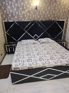 king size bed room set with orthopedic mattress 6 by 6.5 new condition