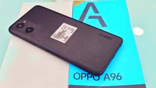 oppo a96 with box charger sath ha good condition 8+4gb 128gb