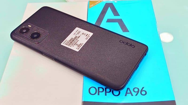 oppo a96 with box charger sath ha good condition 8+4gb 128gb 0