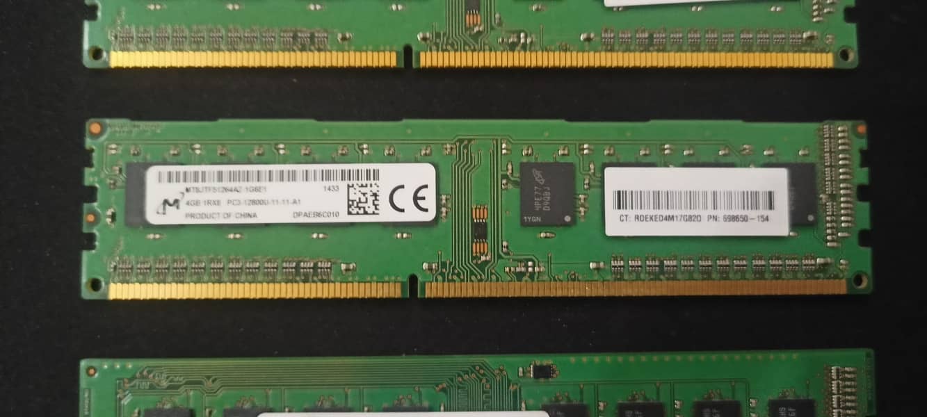 8GB (4GB X 4GB) DDR3 1600mhz Fresh System Pulled + 1GB Free 2