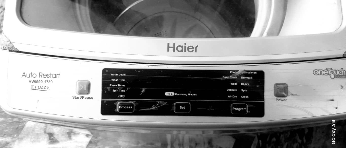 Haier  fully automatic washing machine. 1