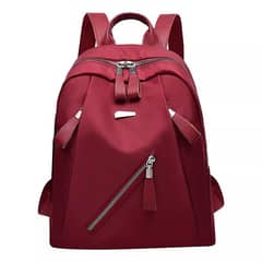 Casual Faux Leather Backpack - 1 Pc Waterproof Multicolor