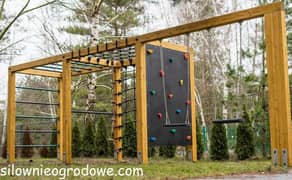 trampoline/wall climbing/monkey bar/jumping/slide