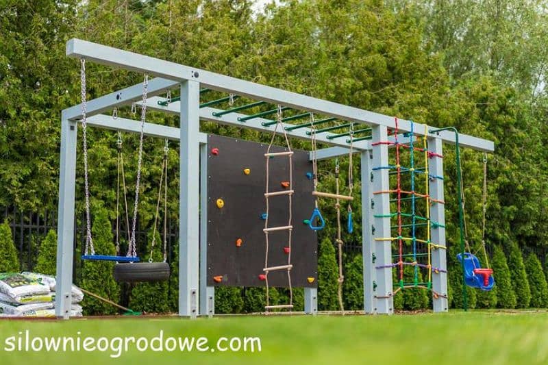 trampoline/wall climbing/monkey bar/jumping/slide 1