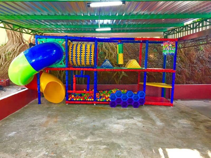 trampoline/wall climbing/monkey bar/jumping/slide 2