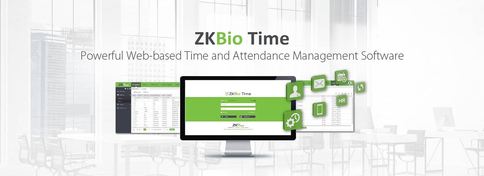 Zkteco Time Attendance Biotime Software License Zkte Desktop Software 0