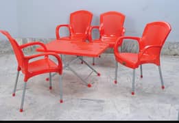 4chairs +1table 100%pure plastic