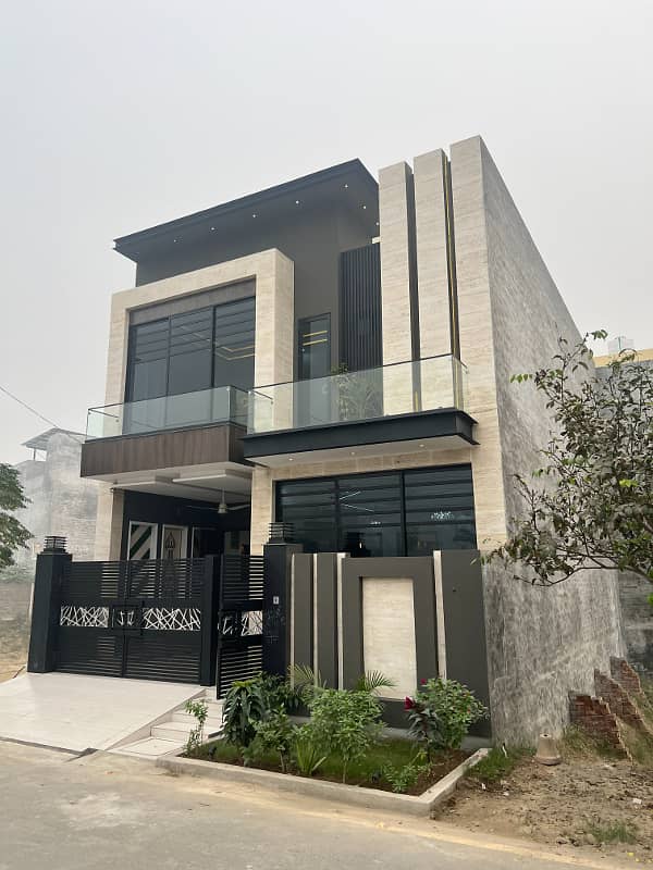 5 Marla Brand New Ultra Modern Style House For Sale, AL Hafeez Garden Phase 5 Main Canal Road Lahore 1