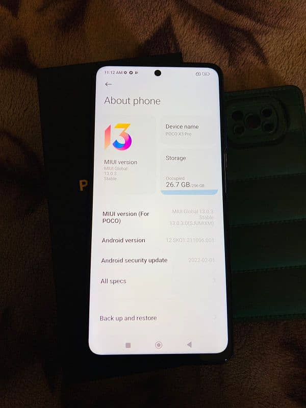 poco x3 pro 8+3/256 complete saman 12
