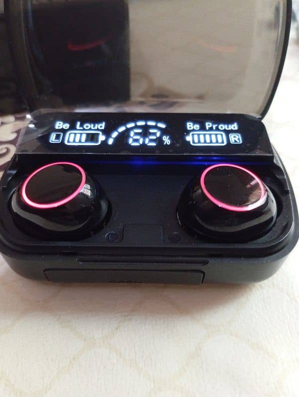 original M30 airbuds  with small power Bank 4