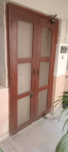 wooden net door (solid wood)