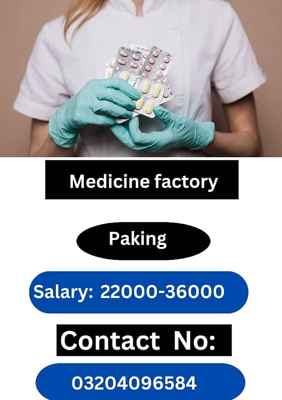 Need staff for Medicine packing 0