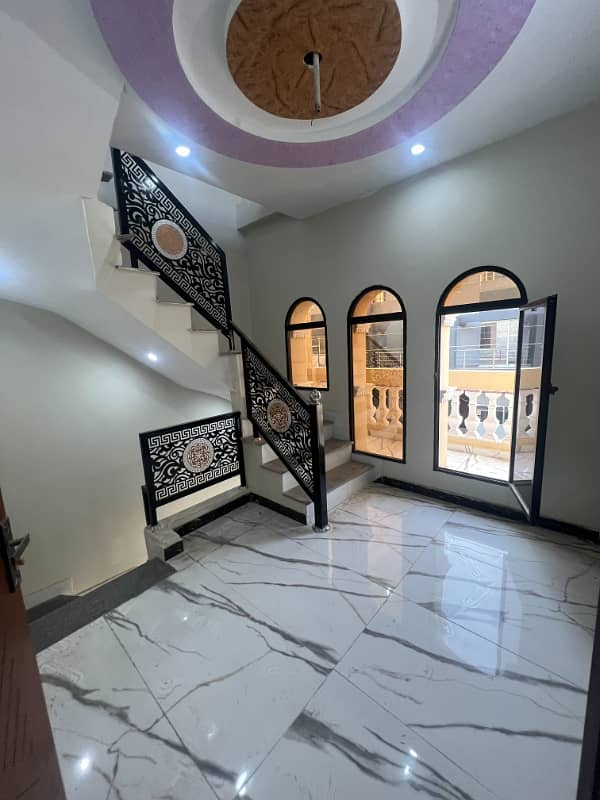 5 marla brand new modern style house for sale, AL Hafeez garden phase 2 main canal road Lahore 3