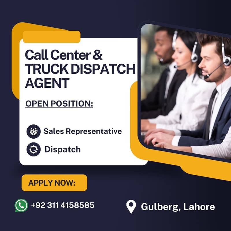 Call Centre Jobs | CSR Required ( Truck Dispatch ) 0