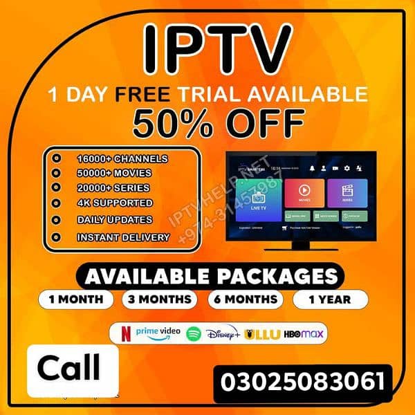 IPTV Streaming Services 03025083061 WITH Super Fast Server 0