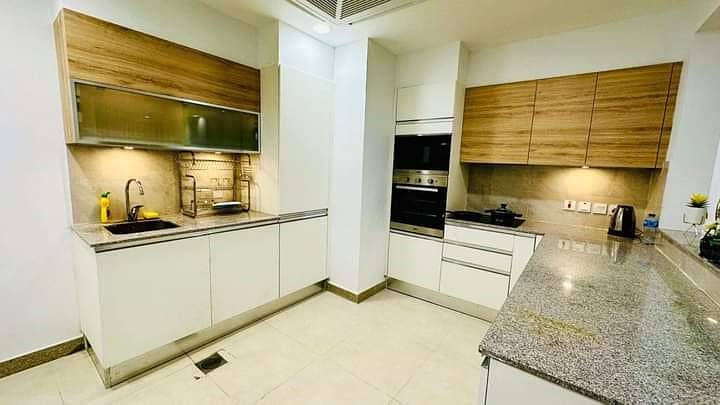 Brand New 3Beds Fully Furnished Luxurious Apartment Available for Rent and facing park Corners. 10