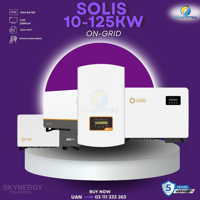 Solis Inverters | 10KW | 15KW Solis Ongrid & Hybrid Inverters in bulk 0