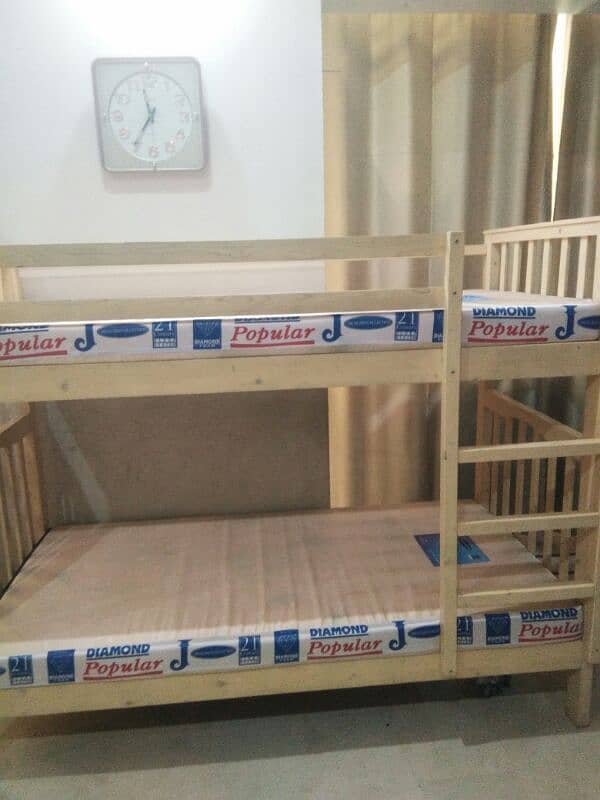 bunk bed with mattress 1