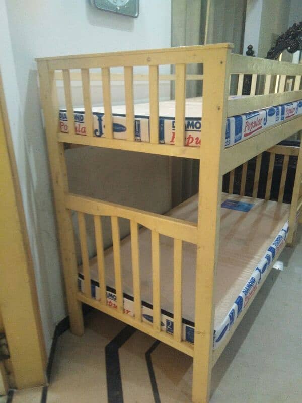 bunk bed with mattress 2