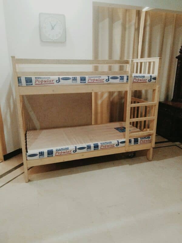 bunk bed with mattress 3