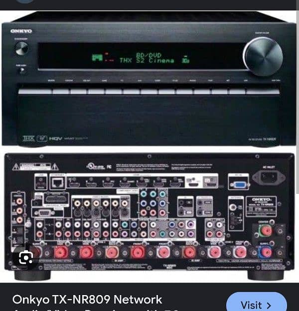 Onkyo TX-NR809 7.2ch 4K Amplifier (JBL klipsch Denon Yamaha) 6