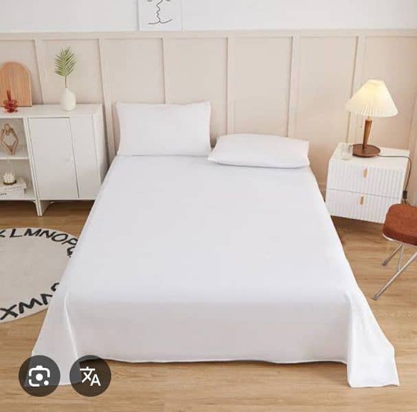 White Single Bedsheets 1