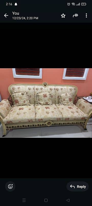 7 seater sofa set and 3 table 6