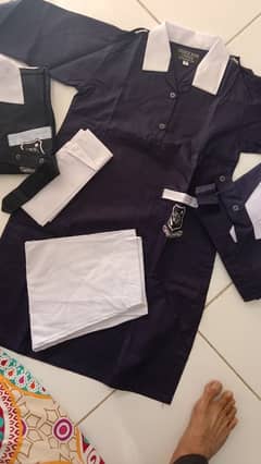 School Uniform Dark Blue and white Color