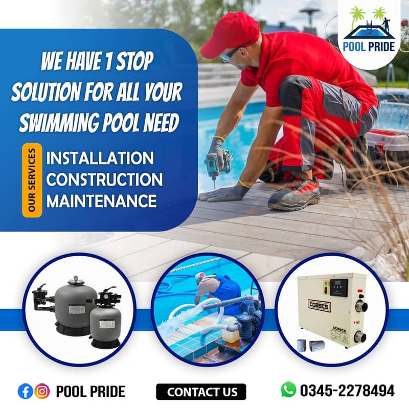 Pool Construction |Maintenance Services| Pool Equipment Installation 0