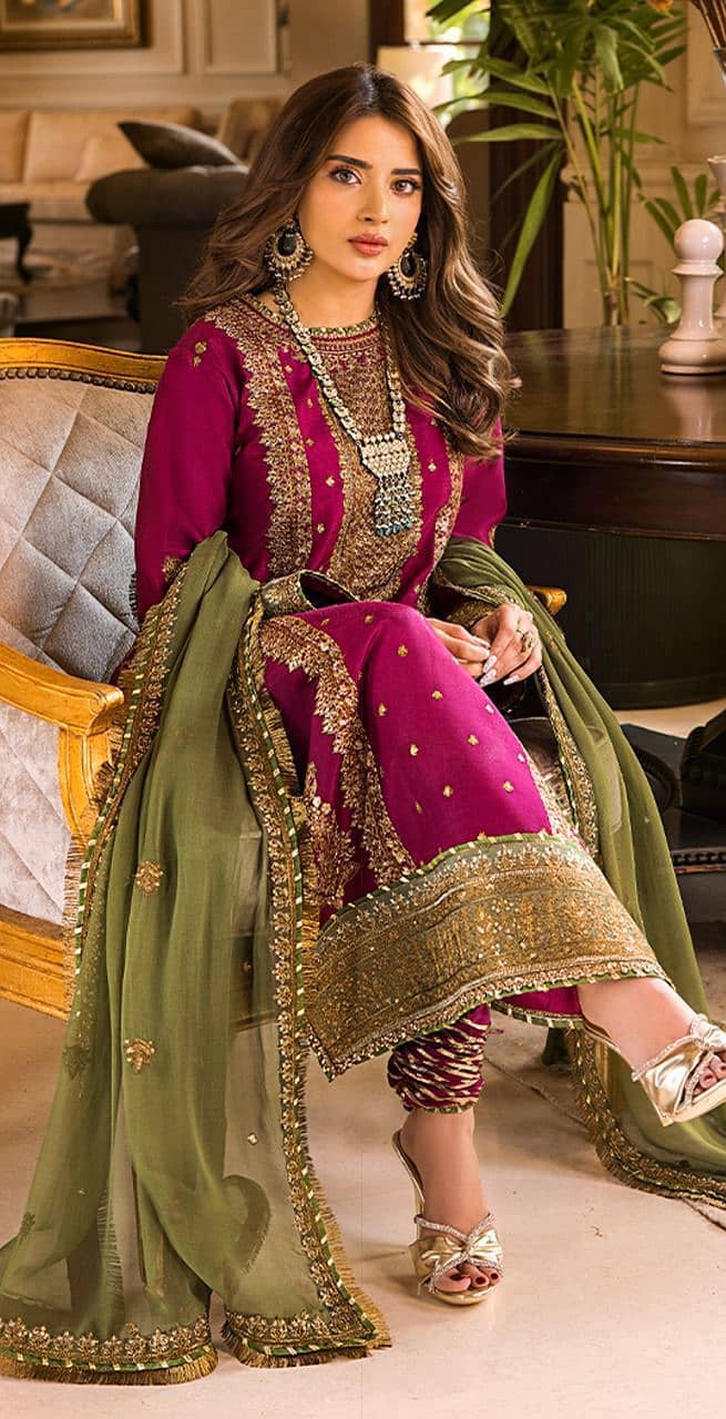 Embroidery Suit / 3pc suit / Ladies formal Collection 3-Piece Suit 13