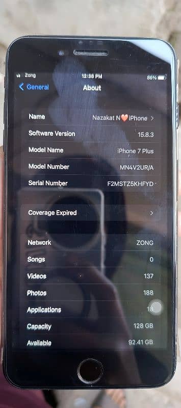 iPhone 7 plus 128 gb pta approved 5