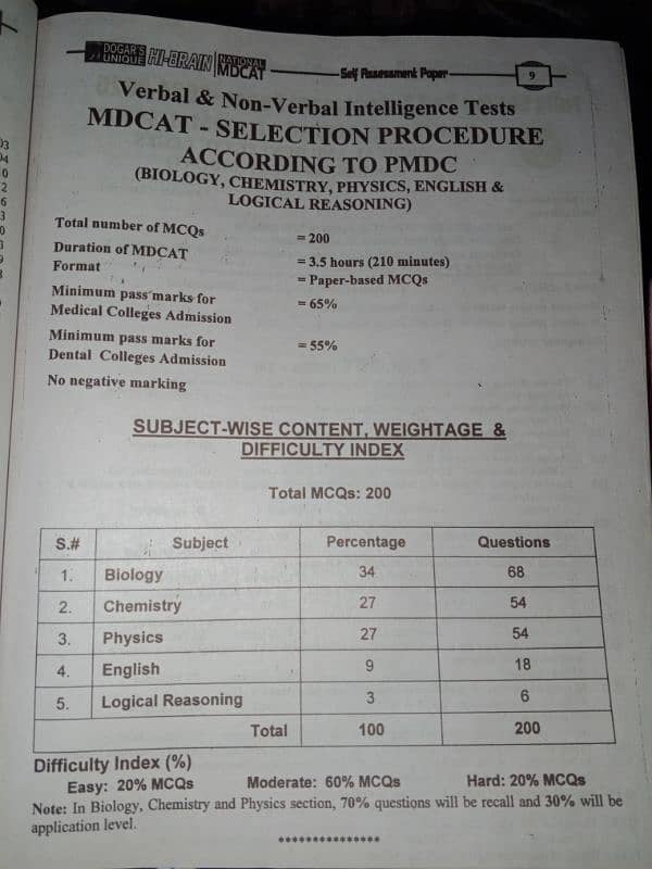 mdcat exam book for NUMS & PMDC 3