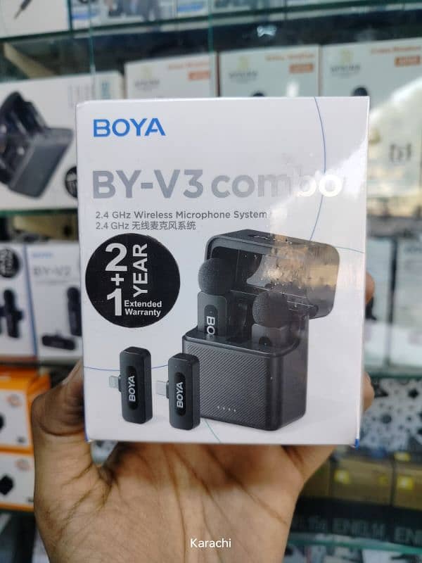 Boya V3 Combo | Wireless Microphone | 3 year warranty 0