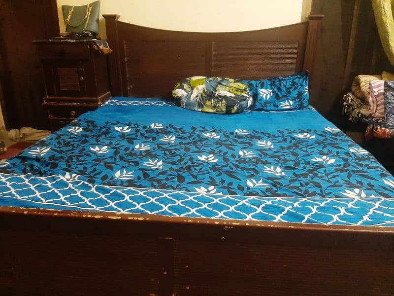 wooden bed set 4