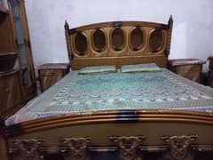 King size Doubles Bed&side table&dressing table&showcase