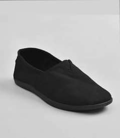 TOMS UNISEX BLACK CANVAS SHOES