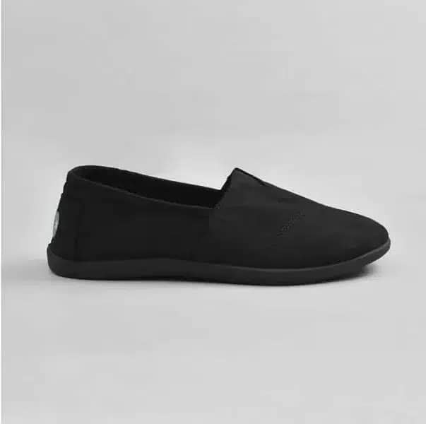 TOMS UNISEX BLACK CANVAS SHOES 1