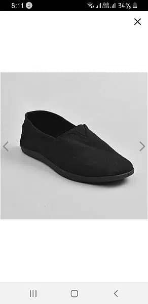 TOMS UNISEX BLACK CANVAS SHOES 3