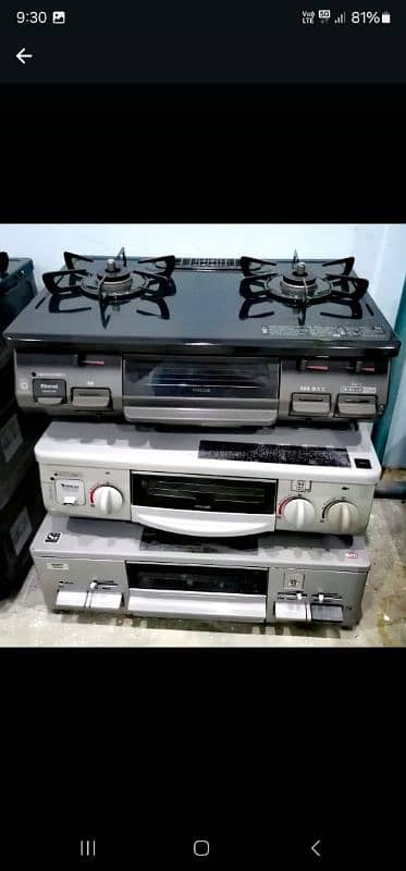 Used imported japani stove full automatic o3o9 4o4o36o 0