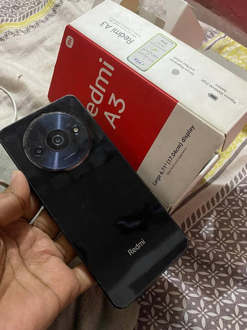 Redmi a3 4/128 with box charger 0