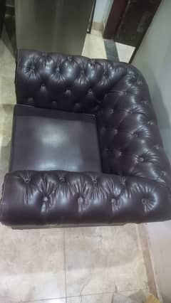 Just 2 months used almost Brand New Leathroid Sofa