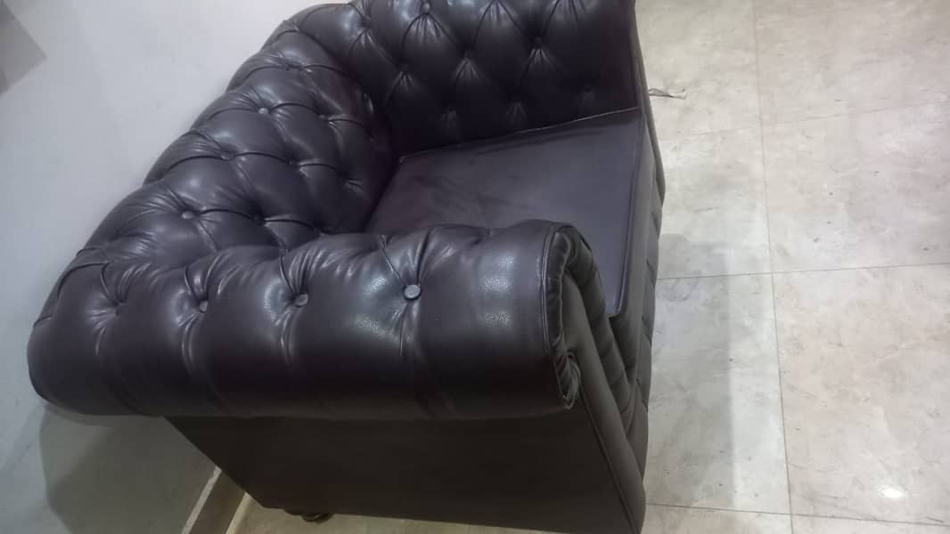 Just 2 months used almost Brand New Leathroid Sofa 1