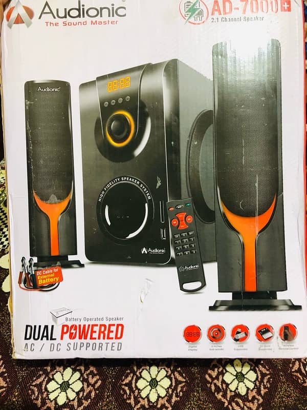 Audionic AD-7000 Plus 2.1 Multimedia Speaker 0