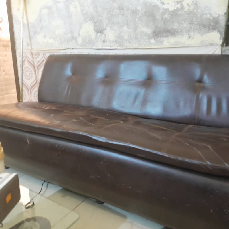 Leather sofa set economical 1