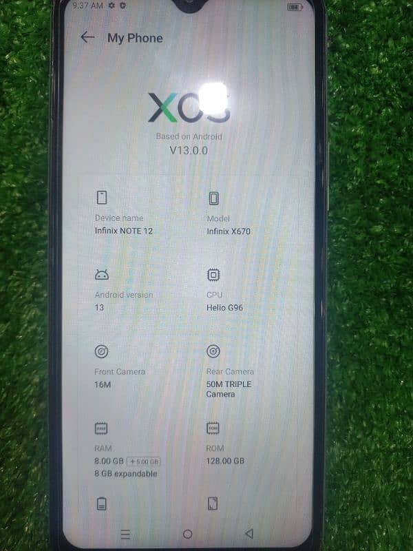 infinix note12 8+8 ram 128 gb room 0