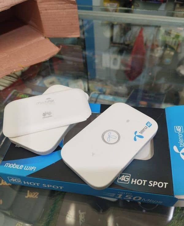 Telenor 4G wifi device zong jazz wifi 1