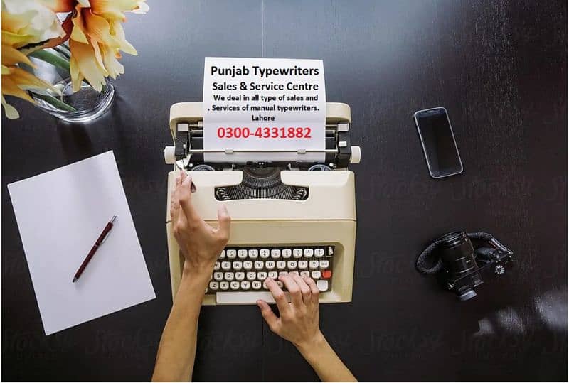 Portable smart Executive Typewriter with cover case 2