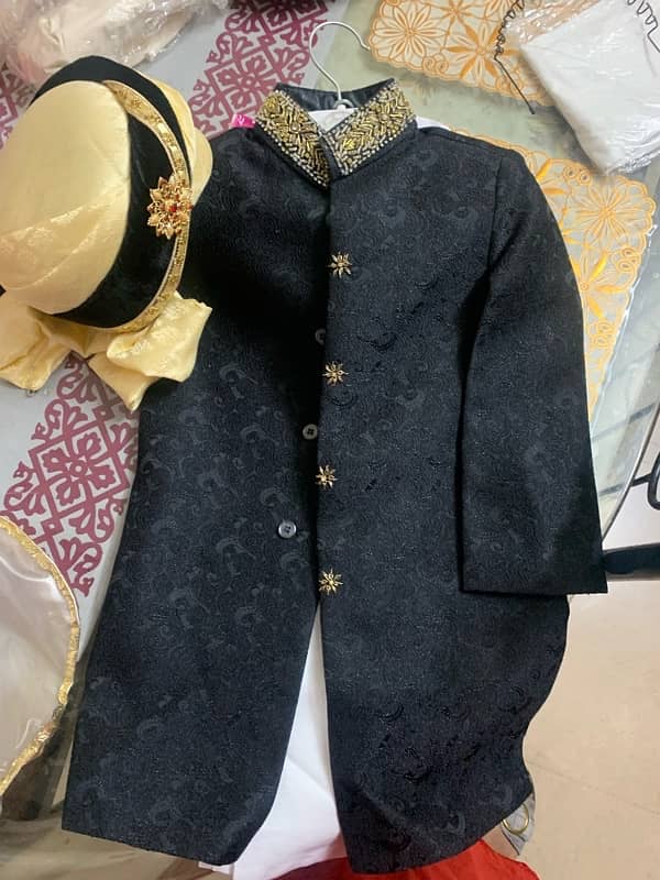 urgent Selling: Kids Sherwani with turban & trouser 2