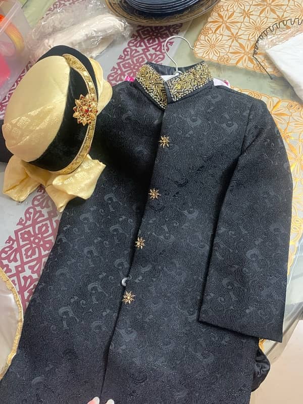 urgent Selling: Kids Sherwani with turban & trouser 3